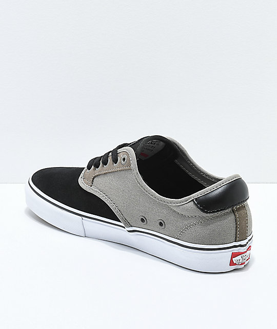 amp; Chima skate Fallen zapatos Black Vans Pro Rock de 6ptWggqw