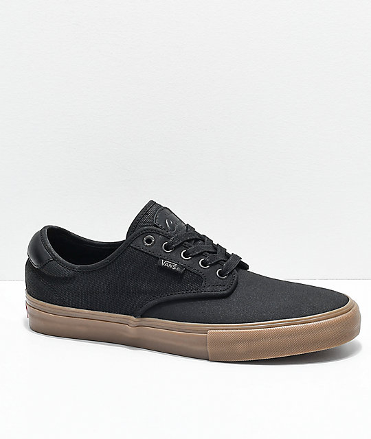 Vans Chima Pro X-Tuff Black & Gum Skate Shoes | Zumiez