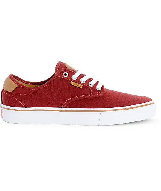 vans rojos hombre