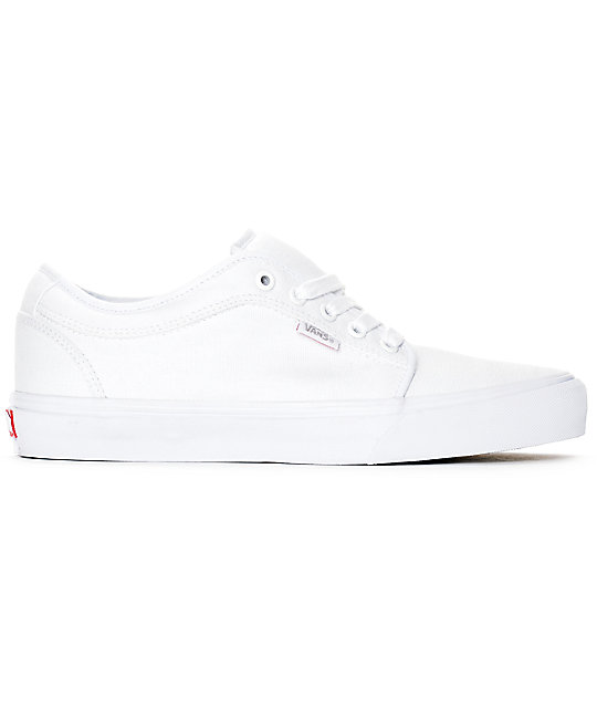 Vans Chukka Low 10 Oz. White Canvas Skate Shoes | Zumiez