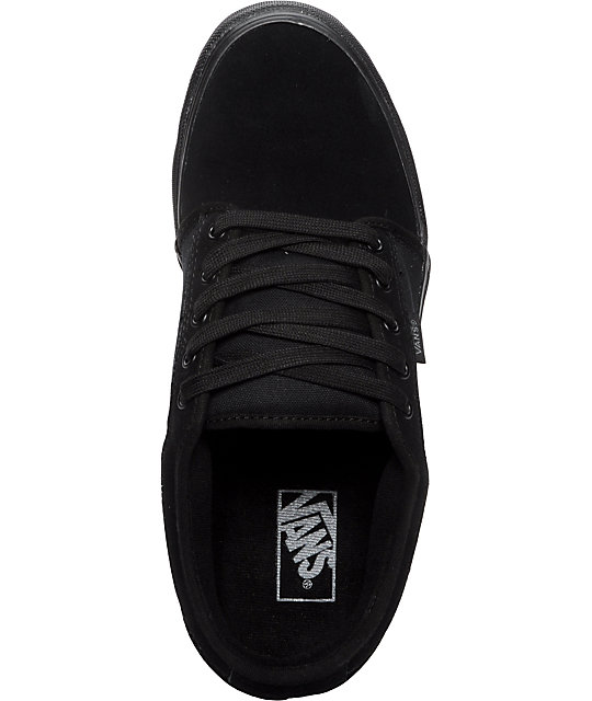 all black skateboard shoes