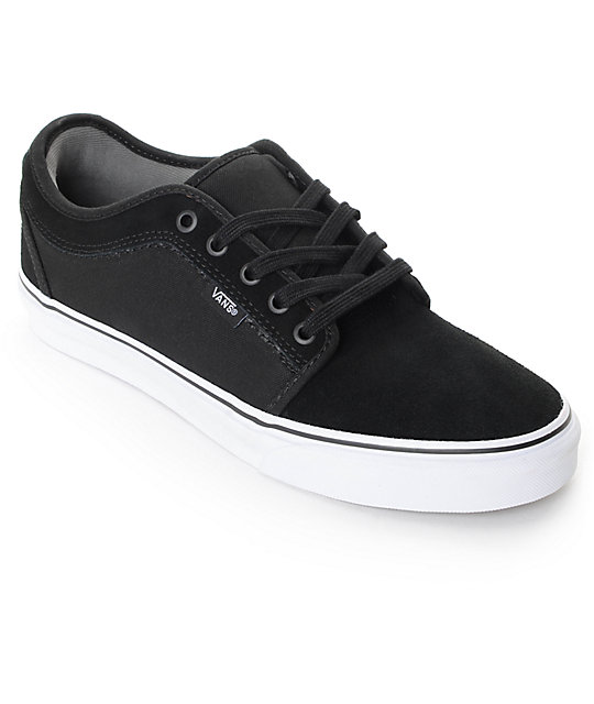 vans chukka low black and white