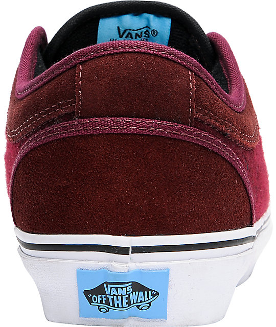 vans chukka low burgundy