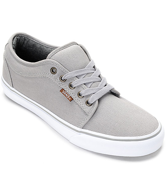 vans grey canvas shoes cheap online