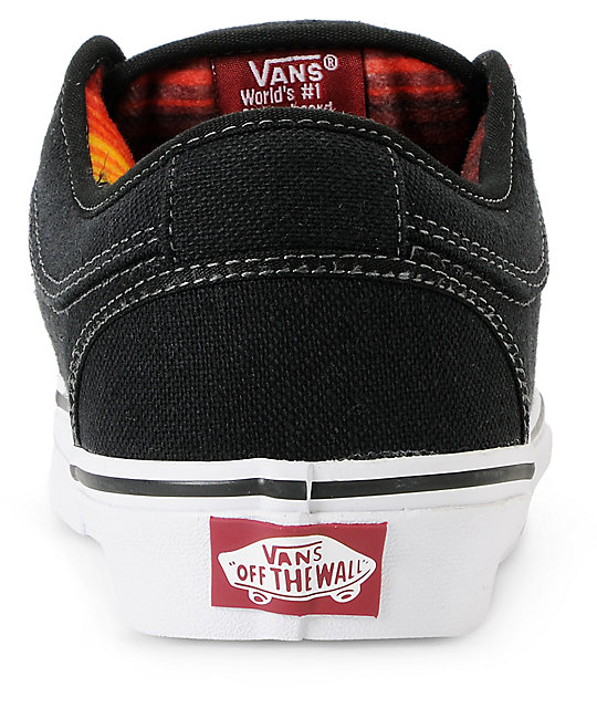 Vans Chukka Low Mexican Blanket Black Canvas Skate Shoes | Zumiez