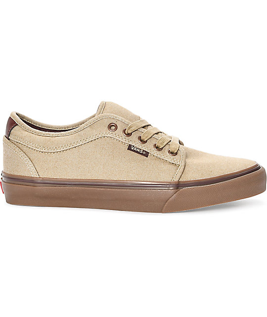 Vans Chukka Low Oxford Tan & Gum Skate Shoes | Zumiez