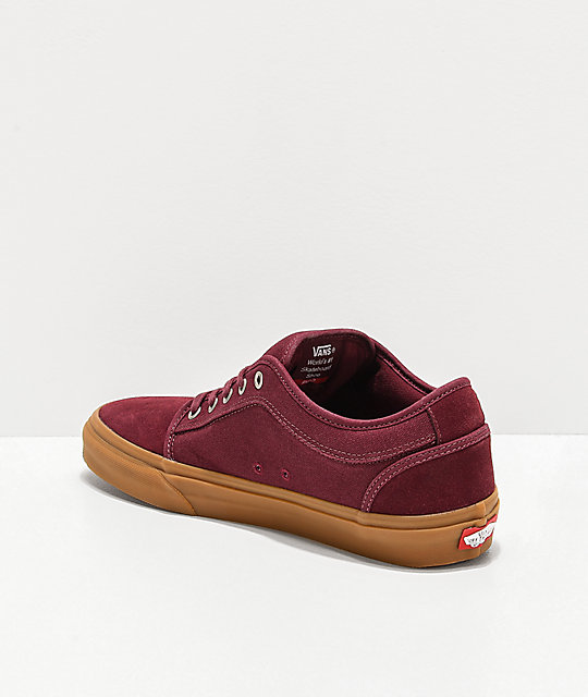 vans chukka low maroon