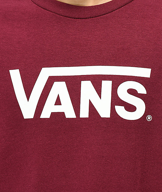 burgundy van shirt