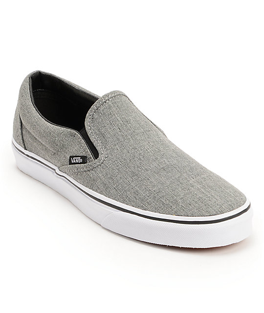 mens grey slip on shoes