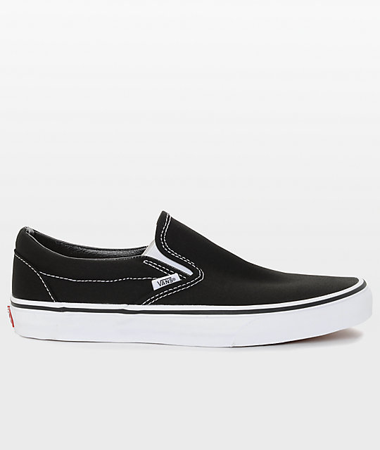 black classic slip on vans black classic slip on vans
