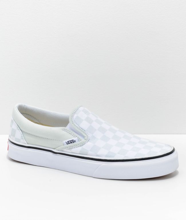 light grey checkered vans