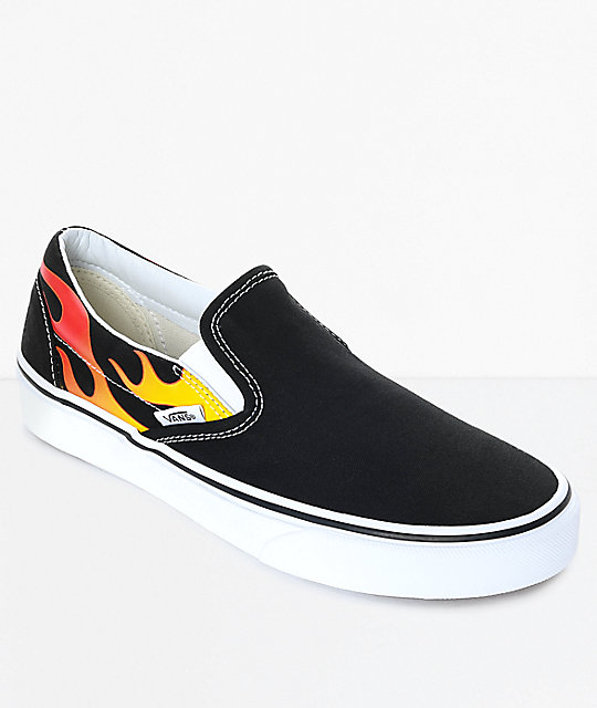 vans slip on flammes vans slip on flammes
