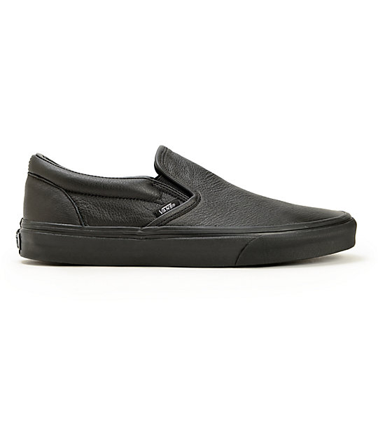 Vans Classic Slip On Leather Skate Shoes | Zumiez