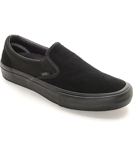 vans slip on negro