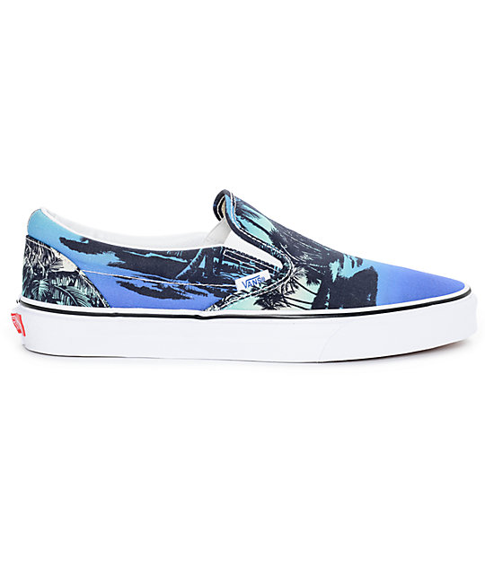 vans classic van doren hoffman blue slip on shoes vans classic van doren hoffman blue slip on shoes
