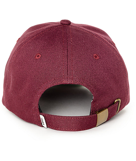 Vans Court Burgundy Baseball Hat | Zumiez