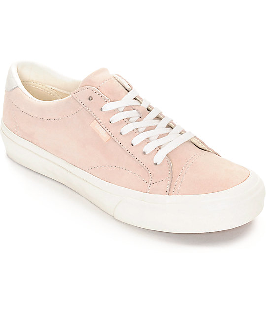 light pink and white shoes