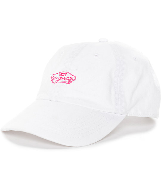 Vans Court White Baseball Hat | Zumiez