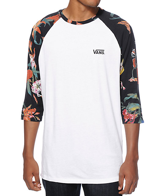 vans floral t shirt