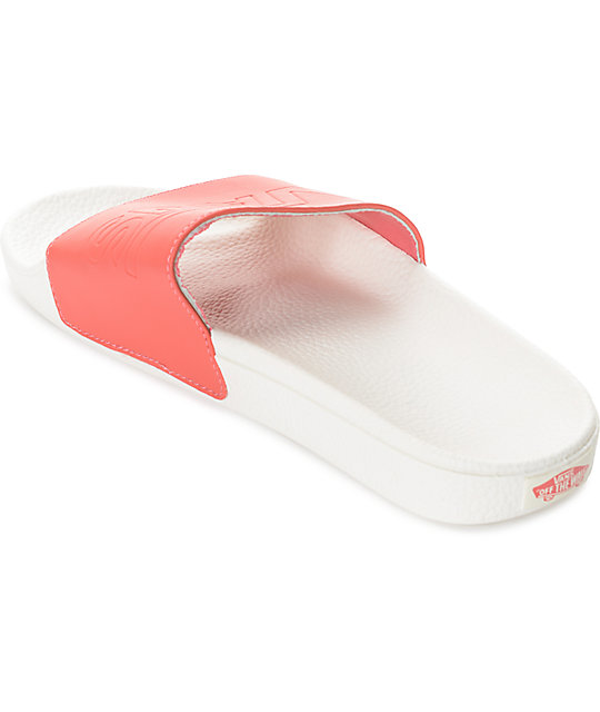 Vans Deep Sea Coral Slide Sandals | Zumiez