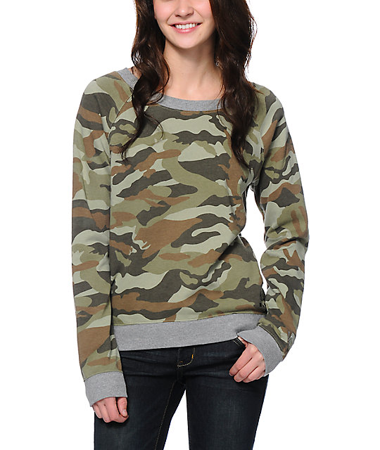 vans camo sweatshirt