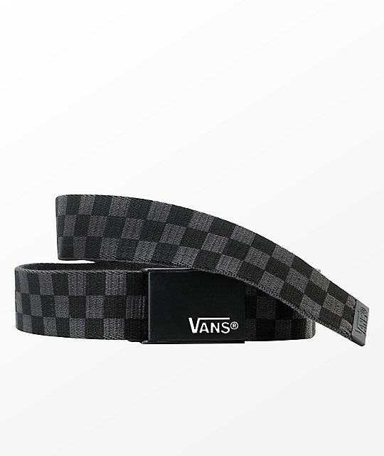 black and white vans belt