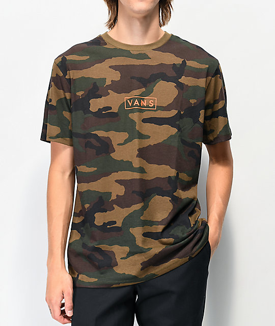 camo vans t shirt