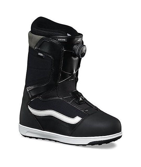 Vans Encore Boa Black & White Snowboard Boots | Zumiez