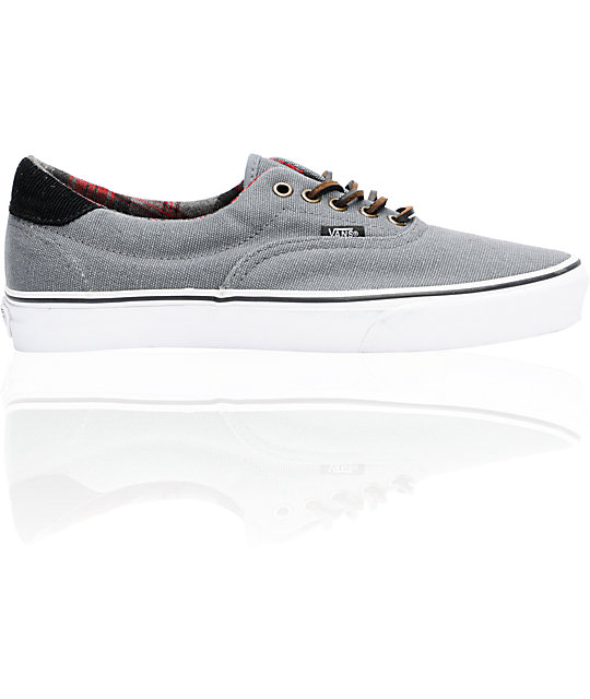 Vans Era 59 Grey Canvas Skate Shoes | Zumiez