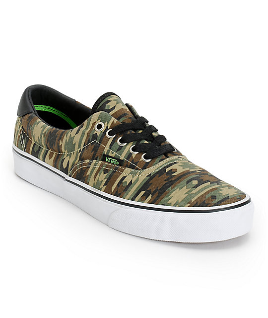 vans era 59 black black camo