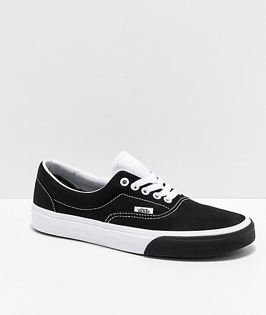 Vans Era Color Block Black \u0026 White Skate Shoes | Zumiez