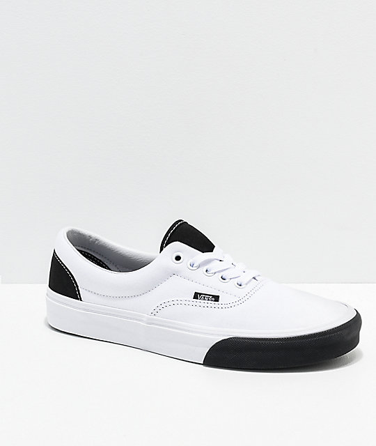 vans color block black and white