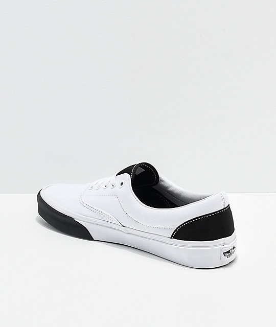 vans color block black and white