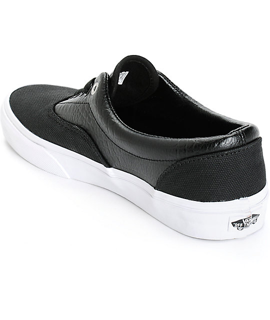 vans croc leather slip on