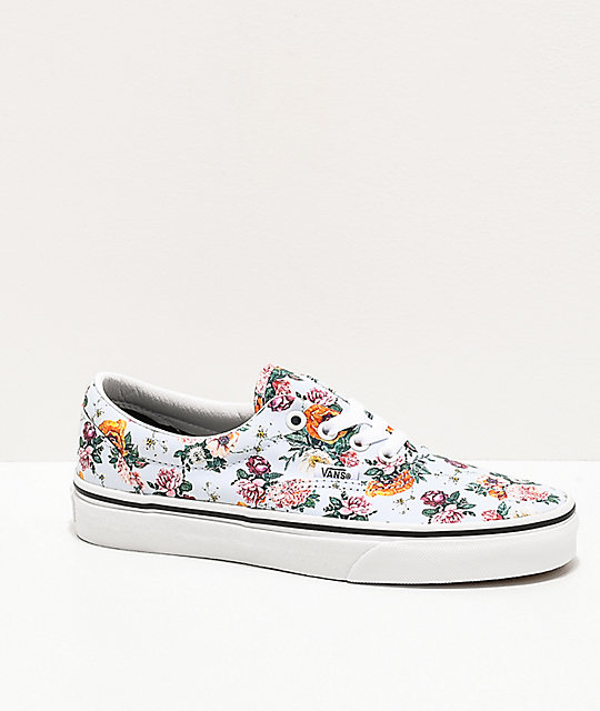 vans shoes floral design