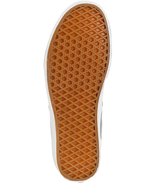 gray vans with brown laces