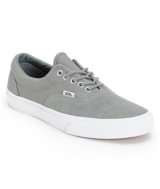 vans era grey suede