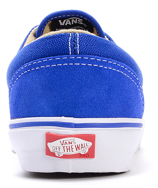 vans era blue suede