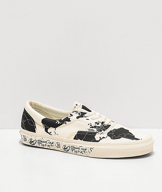 vans era shoes white