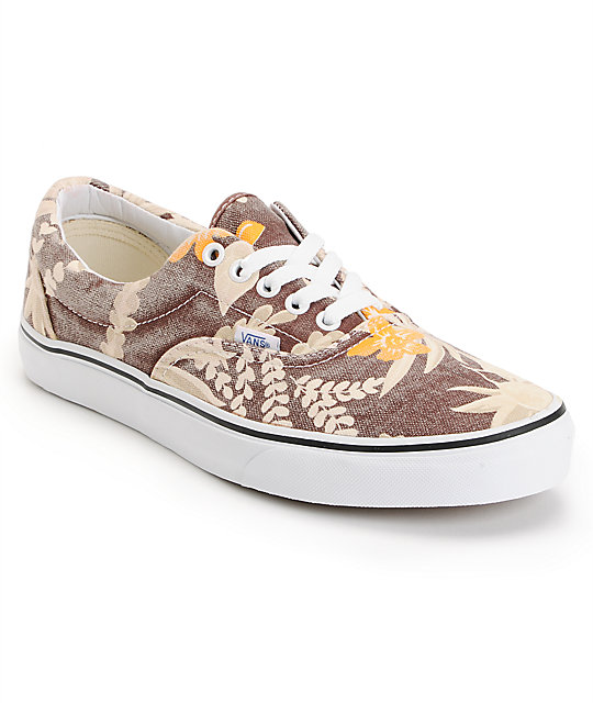 vans shoes hawaiian print