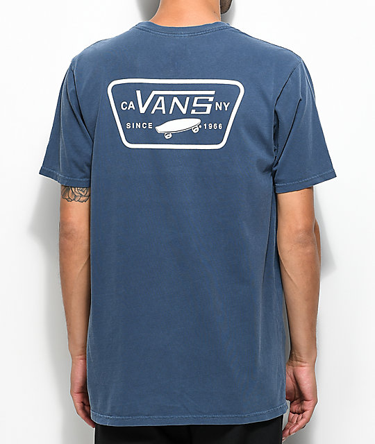 vans navy blue shirt