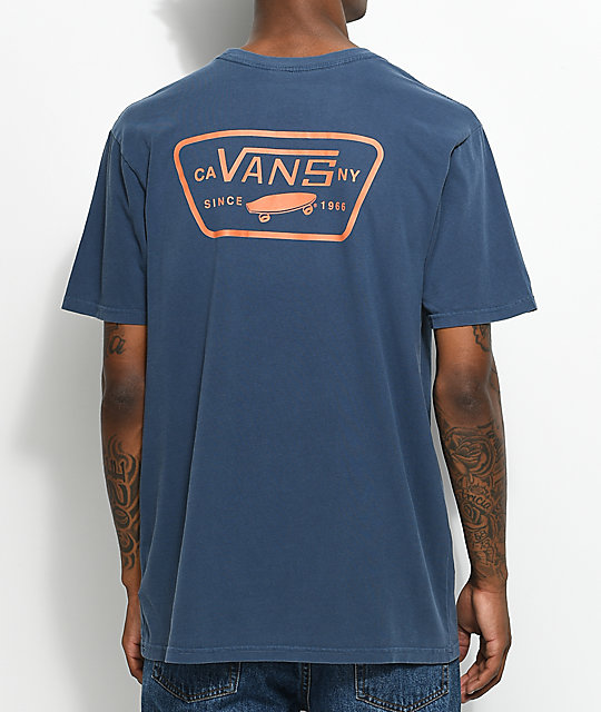 vans navy t shirt