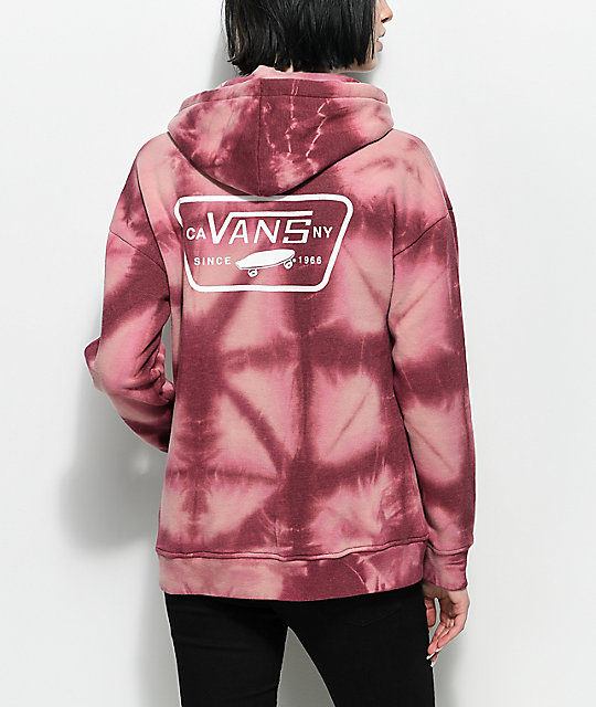 pink vans hoodie womens