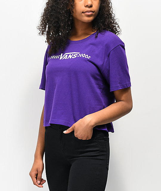 vans purple t shirt