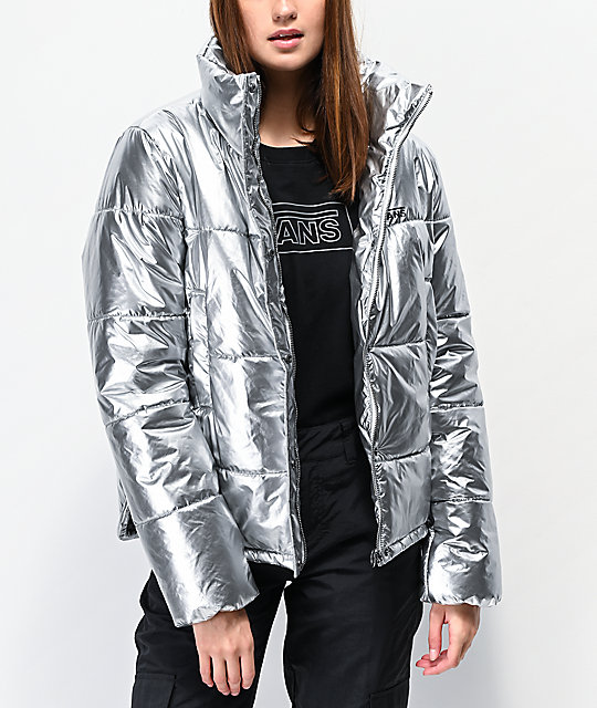 vans jacket womens Silver