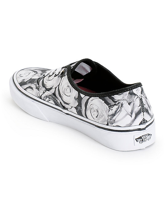 vans authentic roses womens shoes