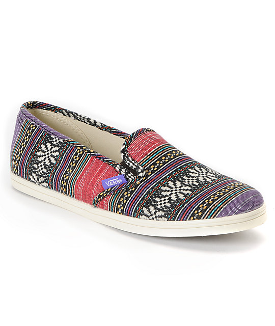 Vans Guate Stripe Slip-On Lo Pro Shoes | Zumiez