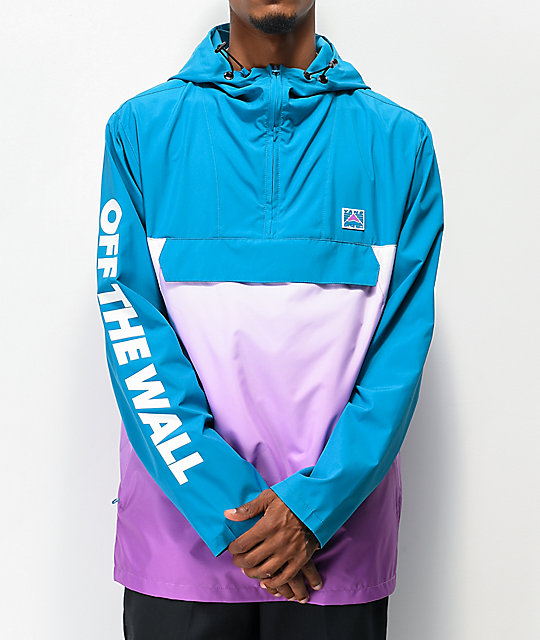 vans windbreaker mens purple