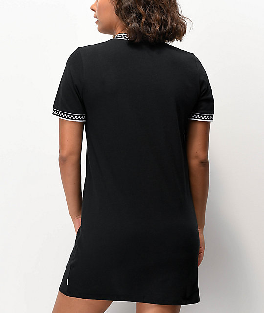 black long t shirt dress