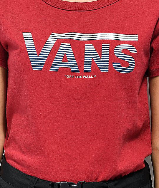 camisetas vans rojas